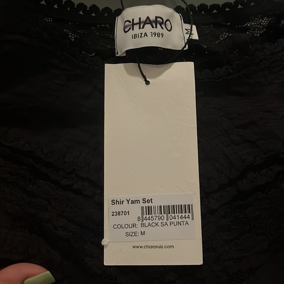 Charo Ruiz Ibiza lace sheer Yam set NWT - Picture 9 of 11